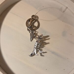 Silver Rexy Dino Hang Tag